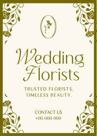 Elegant Wedding Florist Flyer