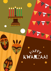 Abstract Kwanzaa Flyer