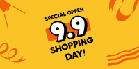 9.9 Shopping Day Twitter Post