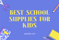 School Supplies Pinterest Cover Image Preview