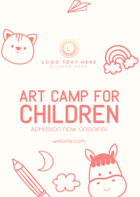 Art Camp for Kids Poster Design