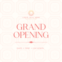 Vintage Grand Opening Instagram Post Design