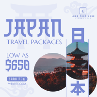 Japan Getaway Instagram Post Design