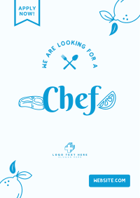 We are Hiring Chef Poster