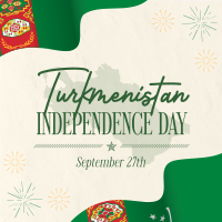 Celebrate Turkmenistan Instagram Post Design