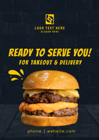 Ready to serve you Poster