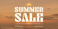 Sunny Summer Sale Twitter Post Design