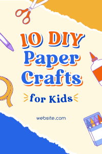 Kids Paper Crafts Pinterest Pin Image Preview