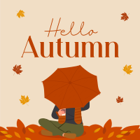Hello Autumn Greetings Instagram Post