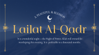 Peaceful Lailat Al-Qadr Animation