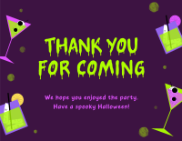 Freaky Party Thank You Card