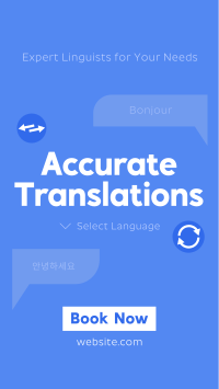 Modern Translation Service Facebook Story