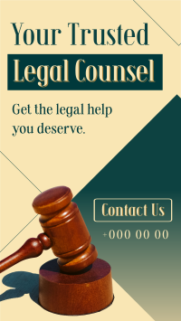 Trusted Legal Counsel TikTok Video Image Preview