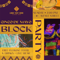 Cinco de Mayo Block Party Instagram Post