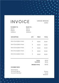 Shape Invoice example 4