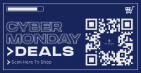 Retro Cyber Monday Facebook Ad Design