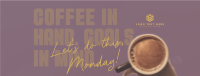 Coffee Motivation Quote Facebook Cover Design