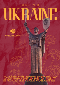 Sunflower Ukraine Independence Poster