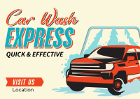 Car Wash Services Postcard example 2