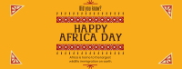 Decorative Africa Day Facebook Cover