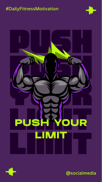 Push Your Limit Fitness Facebook Story