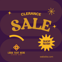 Cute Y2K Clearance Sale Instagram Post Design