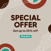 Special Offer Geometric Pattern Instagram Post Design