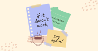 Post it Motivational Notes Facebook Ad