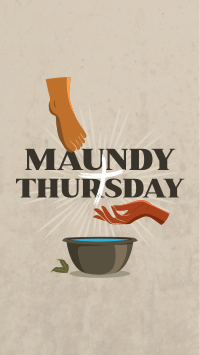 Maundy Thursday Cleansing Instagram Reel Design