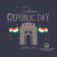 Festive Quirky Republic Day Instagram Post