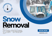 Snow Removal Service Postcard