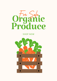 Organic Produce For Sale Poster