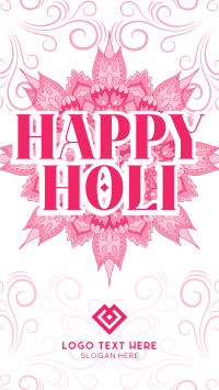 Holi Greeting Flourishes Video