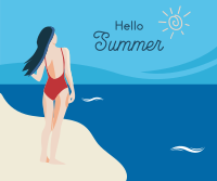 Hello Summer Scenery Facebook Post