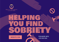 Find Sobriety Postcard