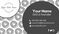 Circles Pattern Business Card Design