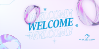 Abstract Welcome Page Twitter Post