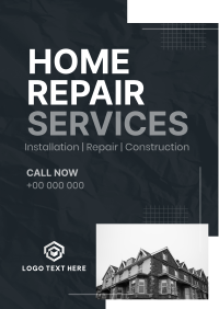 Minimal  Home Repair Service Offer Flyer
