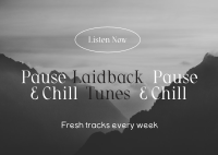 Laidback Tunes Playlist Postcard