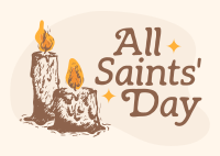 Candles for Saints Postcard