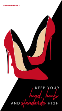 Classy Red Bottoms Facebook Story Image Preview