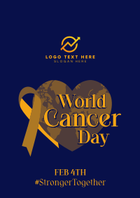 World Cancer Day Heart Poster