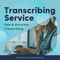 Fast Transcribing Service Instagram Post