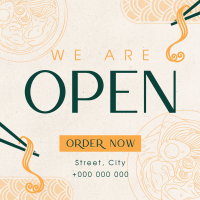 Oriental Cuisine Now Open Instagram Post