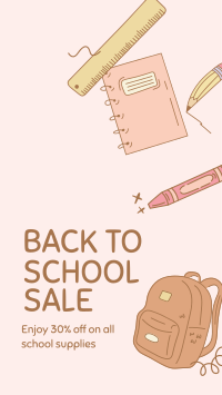 Back to School Sale Instagram Story