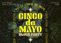 Cinco De Mayo Block Party Postcard Design