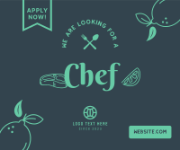 We are Hiring Chef Facebook Post