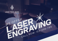 Laser Engraving Service Postcard