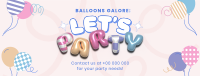 Cute Party Planner Facebook Cover Image Preview