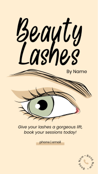 Beauty Lashes Facebook Story